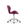 Designové kancelářské křeslo AVOLA vínové z eko kůže