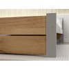 Stylová postel IKAROS DOUBLE 180 x 200 cm v dekoru dub artisan a šedá