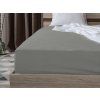 Jersey prostěradlo s lycrou světle šedé 180 x 200 cm na manželskou postel