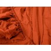 Kvalitní jersey prostěradlo s lycrou 90 x 200 cm v tmavě oranžové barvě