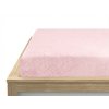 Světle růžové froté prostěradlo EXCLUSIVE 90x200 cm – pohodlné a stylové