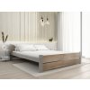 Moderní postel IKAROS DOUBLE 160 x 200 cm dub sonoma/šedá do ložnice