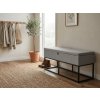 Praktická lavice s úložným prostorem TAURO 112x48 cm, šedý