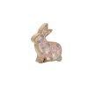 Dřevěný velikonoční zajíc MOSAIC BUN 15 cm, barevný s mozaikovým vzorem