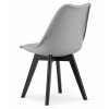 AKCE Světle šedá židle BALI MARK s černými nohami II. jakost
