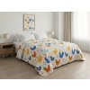 Přehoz na postel HENRIETTA barevný s motivem slepiček