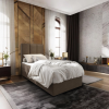 97251 calounena postel boxspring meralis 100x200 cm hneda moderni elegance