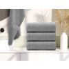 Ručník BASIC 50 x 100 cm světle šedý - 100% bavlna