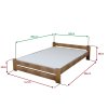 Postel Emily 160x200 cm, dub