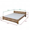 Postel Laura 180x200 cm, dub