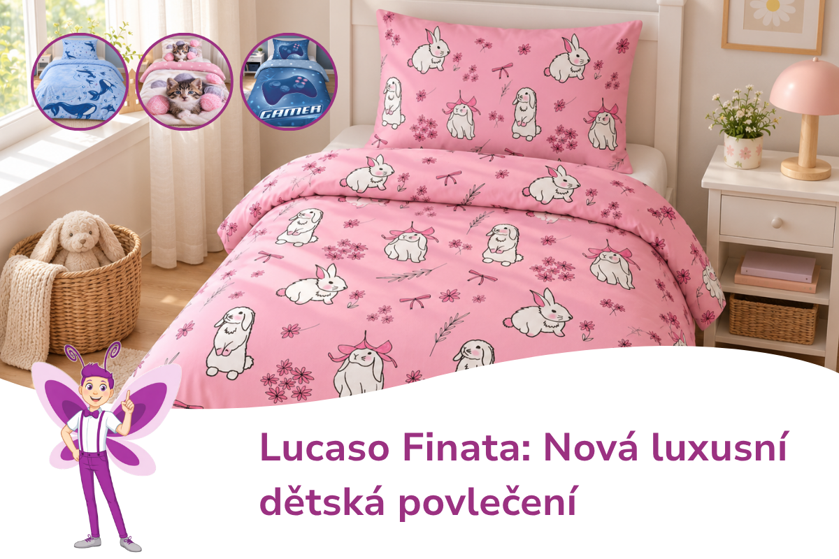 Lucaso Finata: Od jemného hedvábí k luxusním dětským povlečením