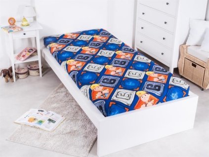 1028 bavlnene prosteradlo s gumou borek stavitel 90x200