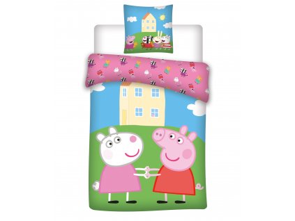 70 x 80 cm - Povlečení bavlněné licenční 140x200+70x80 - Prasátko Peppa a přátelé 70 x 80 cm - Povlečení bavlněné licenční 140x200+70x80 - Prasátko Peppa a přátelé