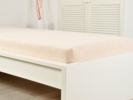 Froté prostěradla - Prostěradlo Froté PERFECT 140-160x200 cm – Bílá káva Froté prostěradla - Prostěradlo Froté PERFECT 140-160x200 cm – Bílá káva