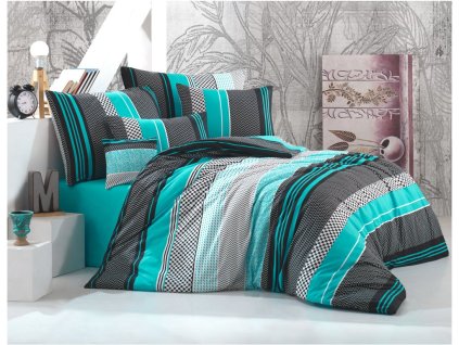 33788 bavlnene povleceni zigo tyrkysove bedtex
