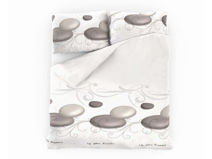 Bavlněné povlečení - Francouzské bavlněné povlečení 200x200 + 2x 70x90 cm - Zen Bavlněné povlečení - Francouzské bavlněné povlečení 200x200 + 2x 70x90 cm - Zen