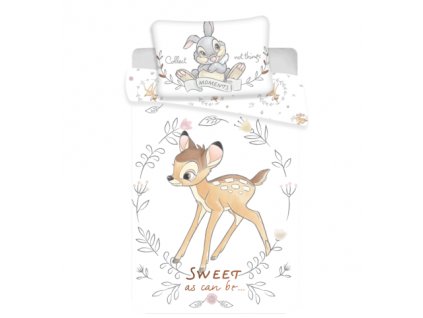 100 x 135 cm - Povlečení do postýlky 100x135 + 40x60 cm - Bambi Sweet baby 100 x 135 cm - Povlečení do postýlky 100x135 + 40x60 cm - Bambi Sweet baby