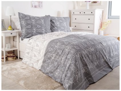 Zip - Bavlněné povlečení 200x220 + 2x 70x90 cm - Sali Zip - Bavlněné povlečení 200x220 + 2x 70x90 cm - Sali