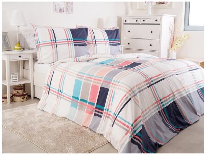 Zip - Bavlněné povlečení 200x220 + 2x 70x90 cm - Split Zip - Bavlněné povlečení 200x220 + 2x 70x90 cm - Split