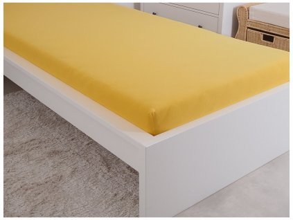 Froté prostěradla - Prostěradlo Froté PERFECT 180x200 cm - Sytá žlutá Froté prostěradla - Prostěradlo Froté PERFECT 180x200 cm - Sytá žlutá