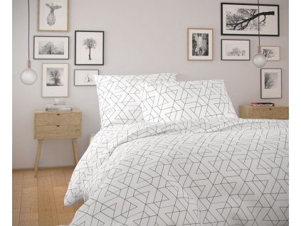 Zip - Bavlněné povlečení NORDIC COLLECTION 140x200 + 70x90 cm - FRIDA bílá Zip - Bavlněné povlečení NORDIC COLLECTION 140x200 + 70x90 cm - FRIDA bílá