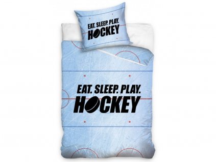 70 x 90 cm - Bavlněné povlečení 140x200 + 70x90 cm - Eat Sleep Play Hockey 70 x 90 cm - Bavlněné povlečení 140x200 + 70x90 cm - Eat Sleep Play Hockey