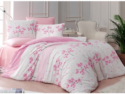 Bavlněné povlečení - Bavlněné povlečení 220x200 + 2x 70x90 cm - Viola pink Bavlněné povlečení - Bavlněné povlečení 220x200 + 2x 70x90 cm - Viola pink