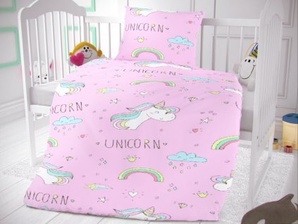 bavlnene povleceni do detske postylky unicorn 829887 0