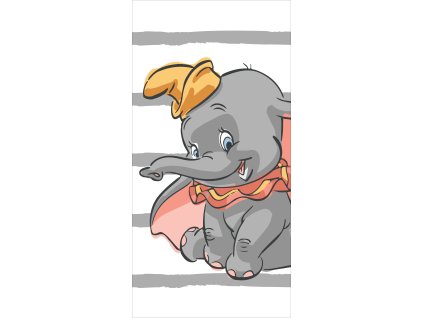 Bavlněná froté osuška 70x140 cm - Dumbo "Stripe"