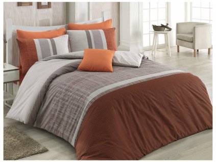 Bavlněné povlečení - BedTex povlečení Spencer Hnědé 140x200 70x90 Bavlněné povlečení - BedTex povlečení Spencer Hnědé 140x200 70x90