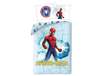 posciel bawelna 140x200 1p70x90 spiderman zima