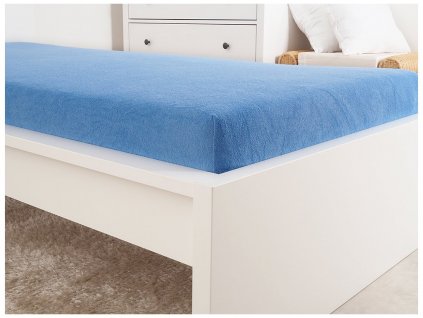Froté prostěradla - Prostěradlo Froté PERFECT 140-160x200 cm - Nebeská modrá Froté prostěradla - Prostěradlo Froté PERFECT 140-160x200 cm - Nebeská modrá
