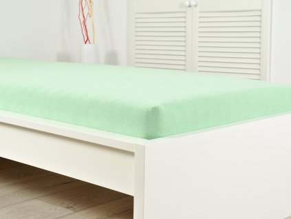Froté prostěradla - Prostěradlo Froté atypický rozměr 140x200 - Světlá zelená Froté prostěradla - Prostěradlo Froté atypický rozměr 140x200 - Světlá zelená