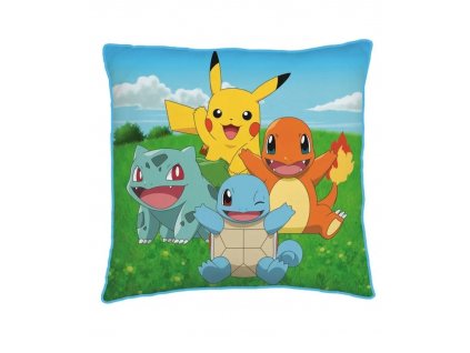 Dekorační polštářek 40x40 cm - Pokémon Kanto Starters