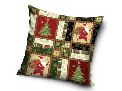 41094 dekoracni polstarek vanocni patchwork