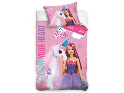 Povleceni do postylky Barbie a Duhovy Jednorozec BARB234002