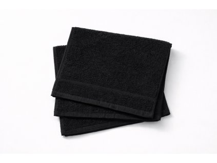 Bavlněný froté ručník CLASSIC 30x50 cm - Černá