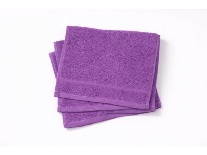 Bavlněný froté ručník CLASSIC 30x50 cm - Fialová