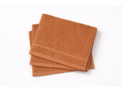 Bavlněný froté ručník CLASSIC 30x50 cm - Hnědá