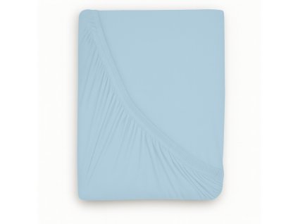 Luxusní bavlněné JERSEY prostěradlo s lycrou 120x200 cm - světle modrá
