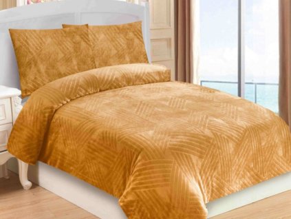 Povlečení mikroplyš 140x200 + 70x90 cm - Trojice medová