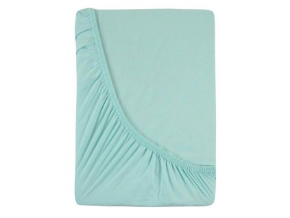 Luxusní bavlněné JERSEY prostěradlo s lycrou 90x200 cm - mentolové 1jersey prosteradlo s lycrou jednoluzko 90x200cm mentolove 166571 1