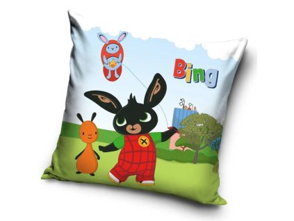 Povlak na polštářek 40x40 cm - Zajíček Bing Pouštění draka