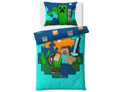 44098 detske povleceni minecraft alex a steve