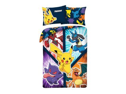 Bavlněné povlečení 140x200 + 70x90 cm - Pokémon "Do Akce"