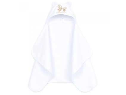 150152 292547 maxi osuska ponco s kapuci medvidek 70x120cm bila