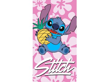 Bavlněný froté ručníček 30x50 cm - Lilo a Stitch mazlík ananas