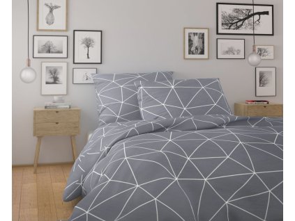 bavlnene povleceni nordic collection 140x200 70x90cm grid sede 449727 1