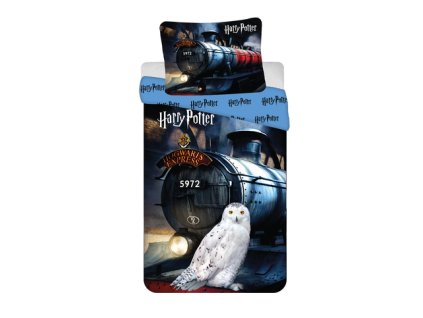 Bavlněné povlečení 140x200 + 70x90 cm - Harry Potter "Hogwarts Express"