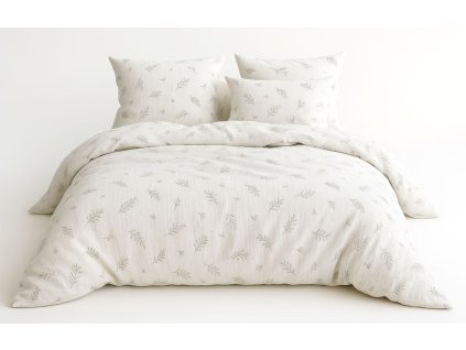 Mušelínové povlečení 140x200 + 70x90 cm - Nature3